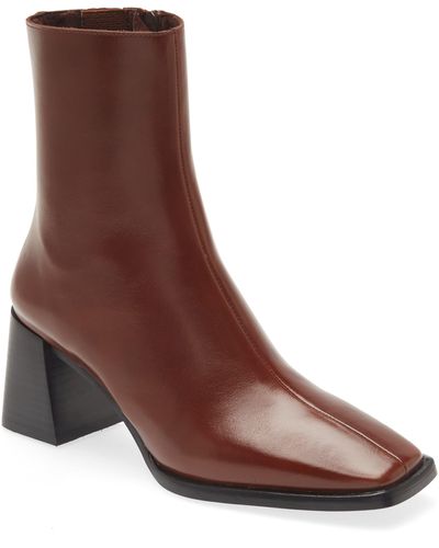 Jeffrey Campbell Geist Square Toe Boot - Brown