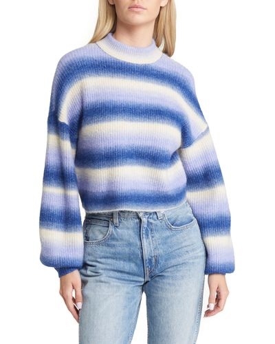 Vero Moda Elektra Stripe Sweater - Blue