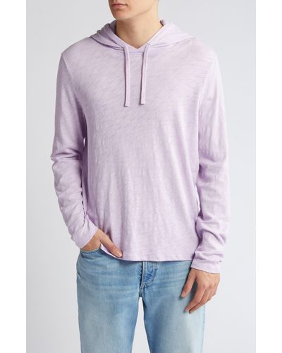 ATM Slub Cotton Pullover Hoodie - Purple