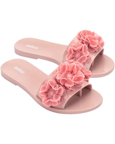 Melissa Babe Springtime Slide Sandal - Pink