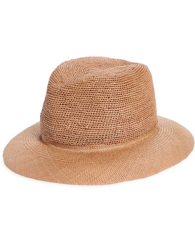 Albertus Swanepoel Open Weave Straw Panama Hat - Natural