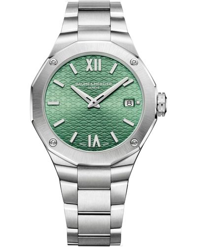 Baume & Mercier Riviera 10683 Automatic Bracelet Watch - Gray