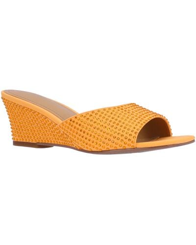J. Reneé Coralie Wedge Slide Sandal - Orange