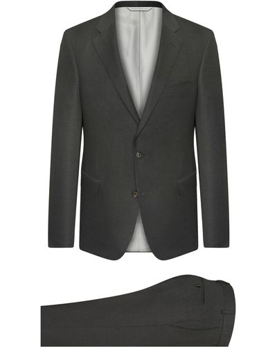 Samuelsohn Solid Wool Suit - Black