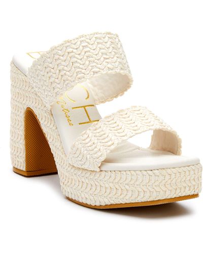 Matisse Gem Platform Sandal - White