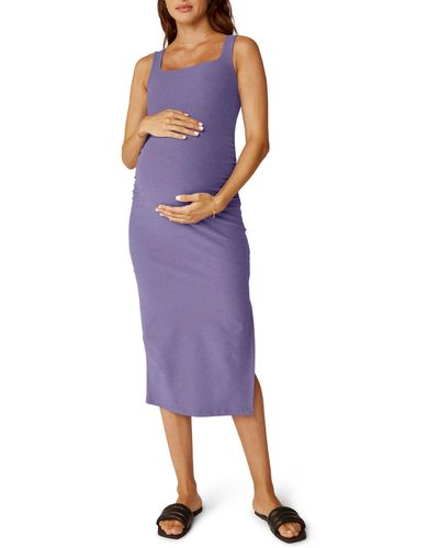 Beyond Yoga Icon Maternity Dress - Purple