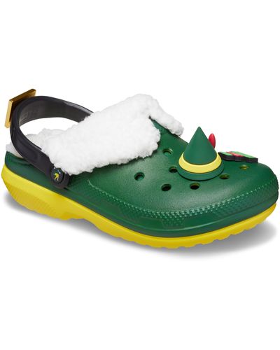 Crocs™ Elf Lined Classic Clog - Green
