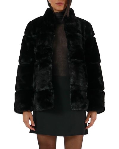 Apparis Skylar Recycled Faux Fur Jacket - Black