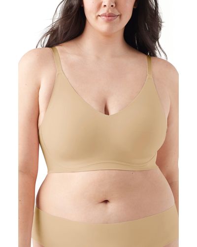 True & Co. True Body Triangle Adjustable Strap Full Cup Soft Form Band Bra - Natural