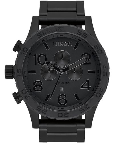 Nixon 51-30 Chronograph Bracelet Watch - Black