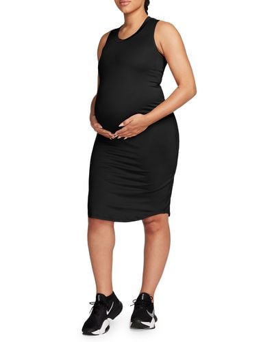 Nike Dri-fit Sleeveless Knit Maternity Dress - Black