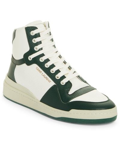 Saint Laurent Sl24 High-top Sneaker - Green