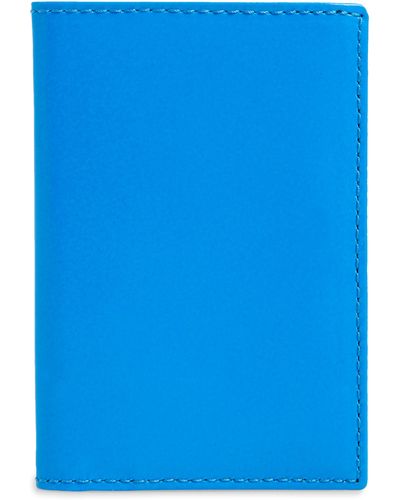 Comme des Garçons Super Fluo Card Case - Blue