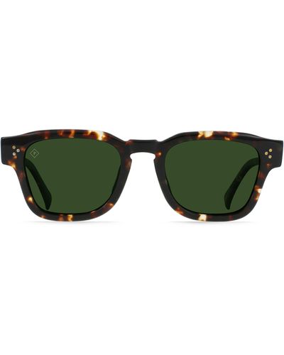 Raen Rece 51mm Polarized Square Sunglasses - Green