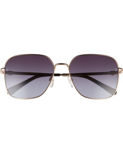 Chiara Ferragni 57mm Square Metal Sunglasses - Purple