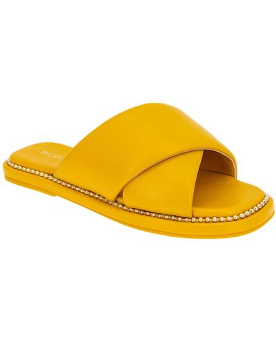 BCBGMAXAZRIA Tabby Slide Sandal - Yellow