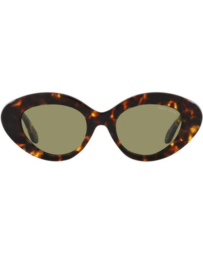 Armani Exchange 50mm Gradient Small Cat Eye Sunglasses - Multicolor