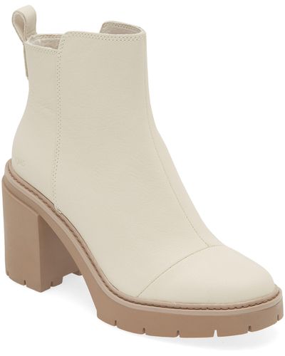 TOMS Rya Leather Bootie - Natural