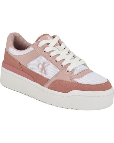 Calvin Klein Alondra Platform Sneaker - Pink