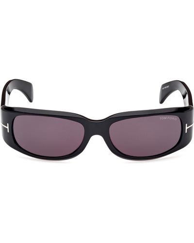 Tom Ford Corey 59mm Square Sunglasses - Purple