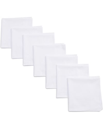 Nordstrom 13-pack Handkerchiefs - White
