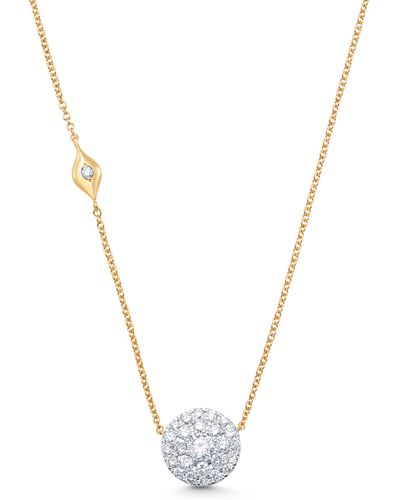 Sara Weinstock Illusion Diamond Pendant Necklace - Multicolor