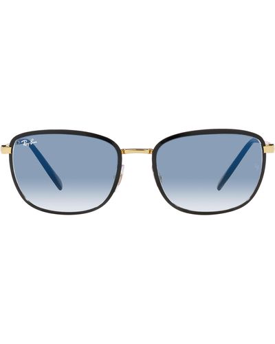 Ray-Ban 57mm Gradient Square Sunglasses - Blue