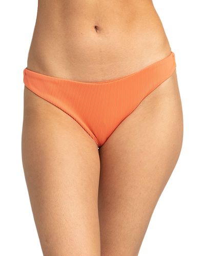 Roxy Rib Love The Baja Bikini Bottoms - Orange