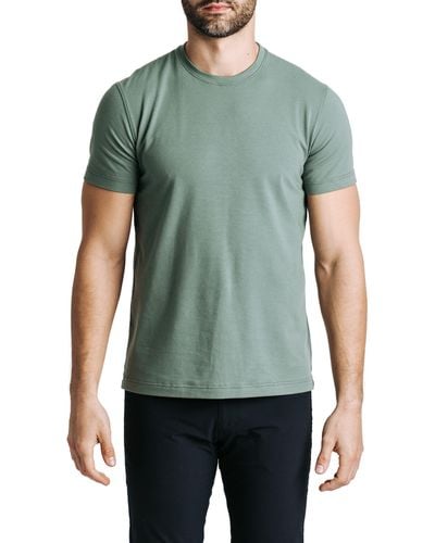 Western Rise Cotton Blend Jersey T-shirt - Green