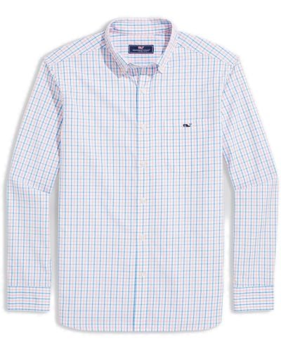 Vineyard Vines Classic Fit Gingham Cotton Button-down Shirt - White