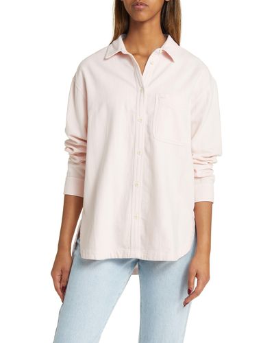 BP. Oversize Cotton Twill Shirt - White