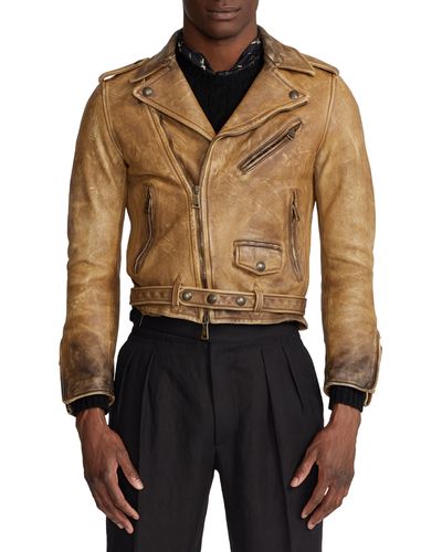 Ralph Lauren Purple Label Leather jackets for Men | Online Sale up 