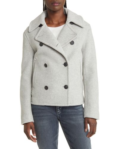 Rag & Bone Alfie Virgin Wool Blend Peacoat - Gray