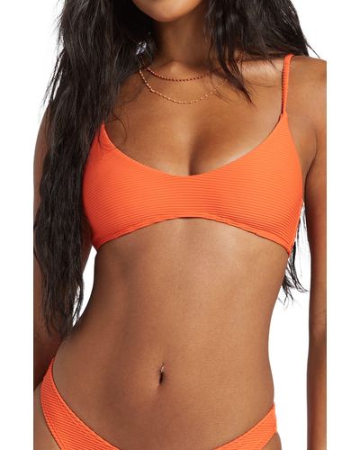 Billabong Tanlines Bralette Bikini Top - Orange