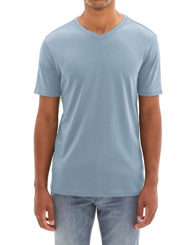 Robert Barakett Georgia Regular Fit V-neck T-shirt - Blue