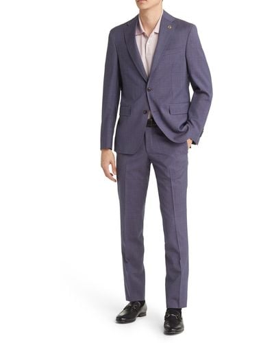 Ted Baker Roger Extra Slim Fit Wool Suit - Blue