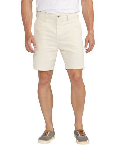 Silver Jeans Co. Relaxed Fit Twill Painter Shorts - Natural