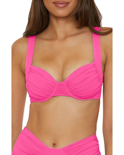 Becca Color Code Underwire Bikini Top - Pink