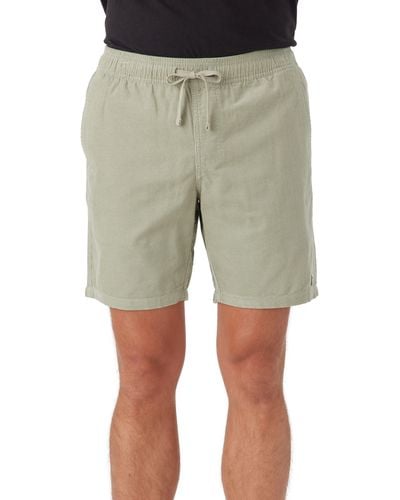 O'neill Sportswear Stretch Corduroy Drawstring Shorts - Natural
