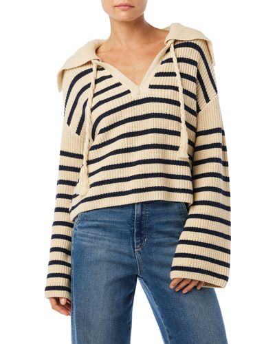 Joe's Jeans The Sloane Stripe Hooded Sweater - Blue