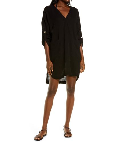 Seafolly Essential Cover-up - Black
