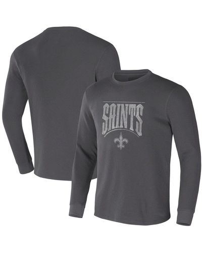 NFL X DARIUS RUCKER Collection By Fanatics New Orleans Saints Long Sleeve Thermal T-shirt At Nordstrom - Gray