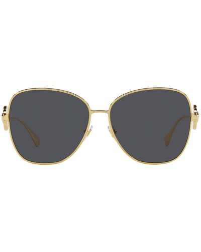 Versace 60mm Butterfly Sunglasses - Metallic