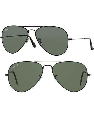 Ray-Ban Aviator 55mm Sunglasses - Green