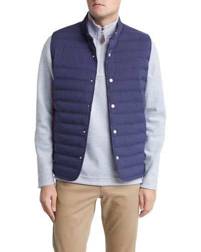 Peter Millar Crown Crafted Regent Puffer Vest - Blue