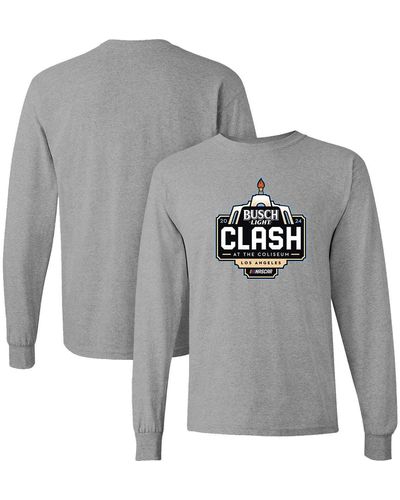 CHECKERED FLAG Sports 2024 Clash At The Coliseum Long Sleeve T-shirt At Nordstrom - Gray