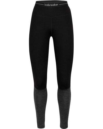 Icebreaker 260 Zoneknit Merino Wool leggings - Black
