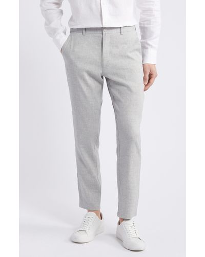 Nordstrom Slim Fit Stretch Linen Blend Chino Pants - White
