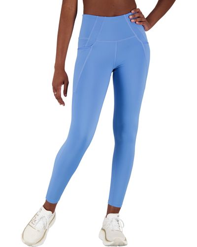 New Balance NB DRY Blue Crop leggings Womens Small Athletic Capri