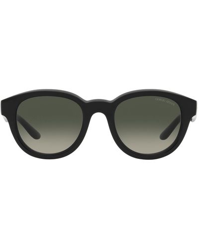Armani Exchange 49mm Gradient Small Phantos Sunglasses - Black